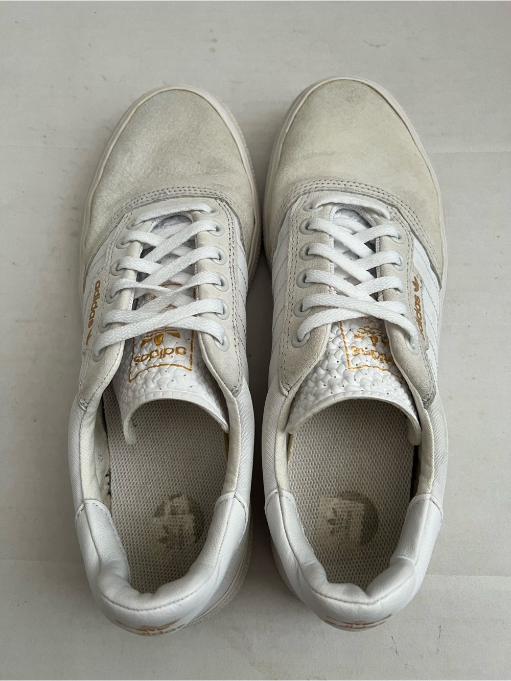 Adidas 3MC Mens Low-Top Skater Leather Canvas Sneakers 9.5 White Athletic Shoes - Picture 5 of 10